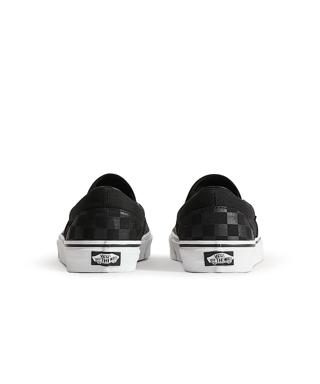 Vans Mens Checkerboard Slip-On - Black