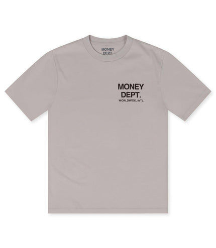 MONEY DEPT. WORLDWIDE TEE - BEIGE/BROWN MONEY DEPT