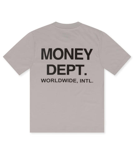 MONEY DEPT. WORLDWIDE TEE - BEIGE/BROWN MONEY DEPT