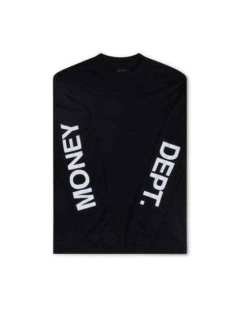 MONEY DEPT LONG SLEEVE - BLACK/WHITE MONEY DEPT