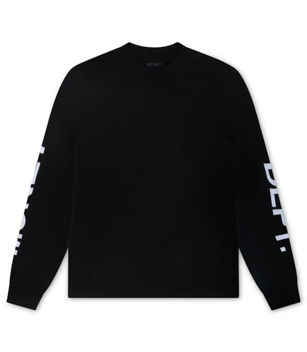 MONEY DEPT LONG SLEEVE - BLACK/WHITE MONEY DEPT