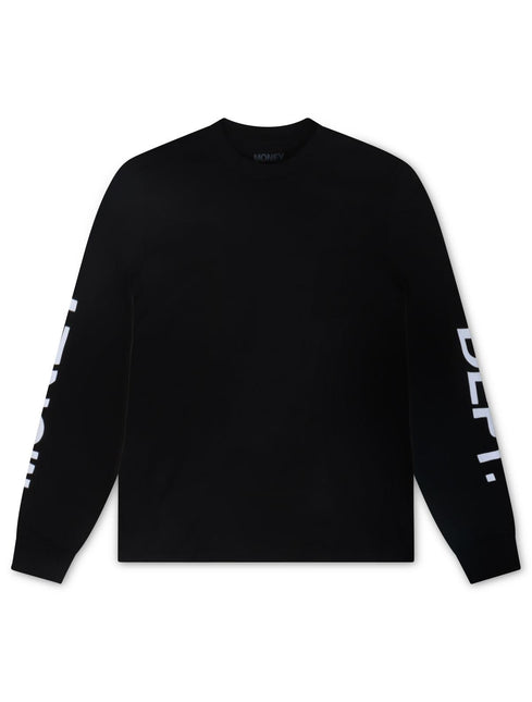 MONEY DEPT LONG SLEEVE - BLACK/WHITE MONEY DEPT