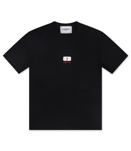 ICEBERG LOGO TEE - BLACK ICEBERG