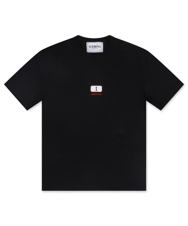 ICEBERG LOGO TEE - BLACK ICEBERG