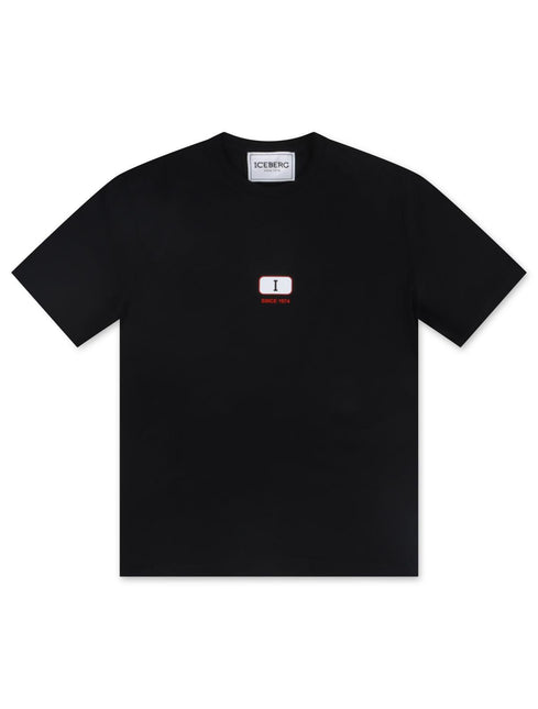 ICEBERG LOGO TEE - BLACK ICEBERG