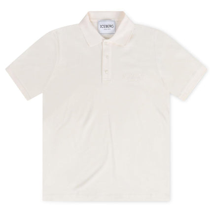 ICEBERG LOGO POLO  - CREAM ICEBERG