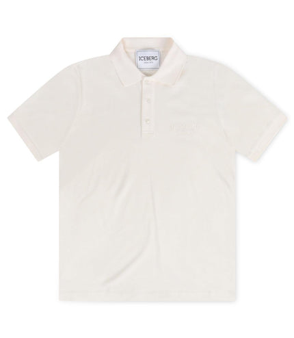 ICEBERG LOGO POLO  - CREAM ICEBERG