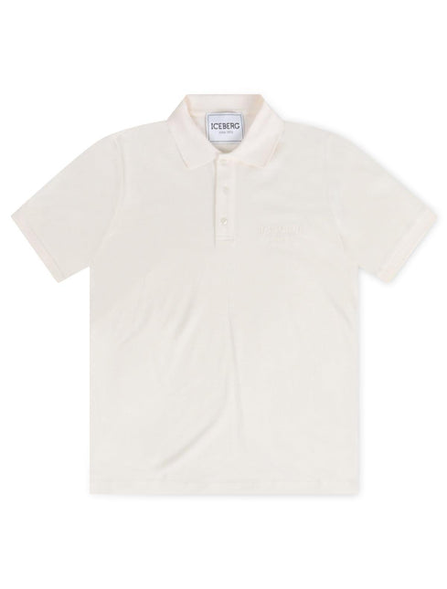 ICEBERG LOGO POLO  - CREAM ICEBERG