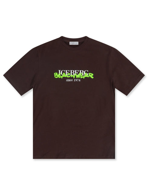 ICEBERG BEACHWEAR TEE - BROWN ICEBERG