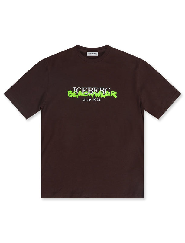 ICEBERG BEACHWEAR TEE - BROWN ICEBERG