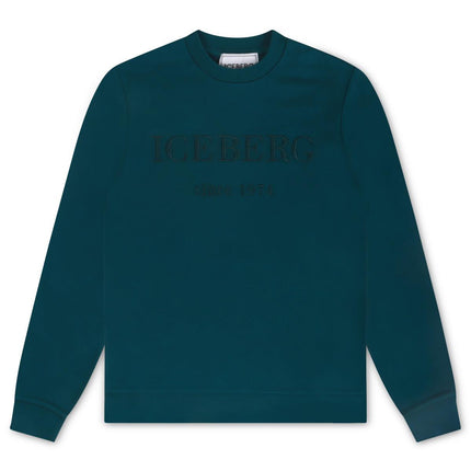 ICEBERG INSTITUTIONAL LOGO SWEATSHIRT - BLUETTE ICEBERG