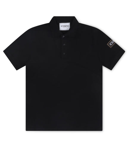 ICEBERG LOGO POLO - BLACK ICEBERG