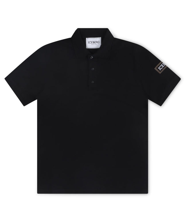 ICEBERG LOGO POLO - BLACK ICEBERG