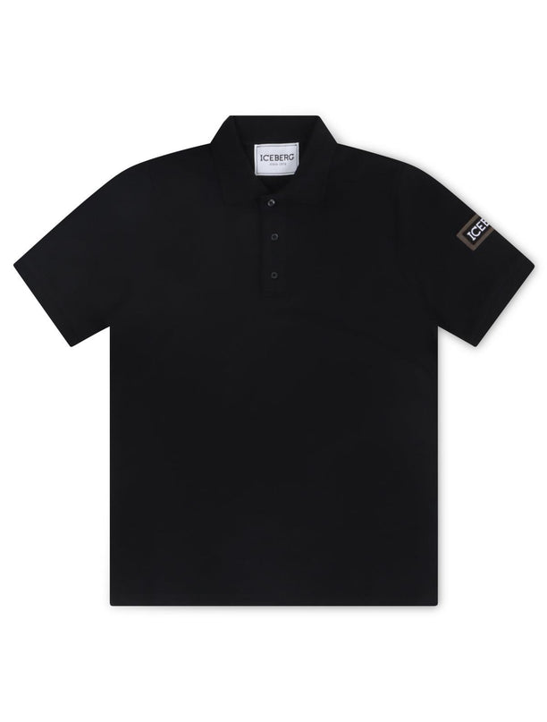 ICEBERG LOGO POLO - BLACK ICEBERG