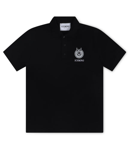 ICEBERG BUGS BUNNY LOGO POLO - BLACK ICEBERG