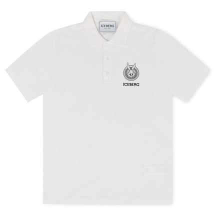 ICEBERG BUGS BUNNY LOGO POLO - WHITE ICEBERG