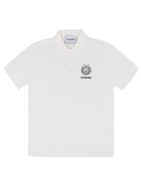 ICEBERG BUGS BUNNY LOGO POLO - WHITE ICEBERG