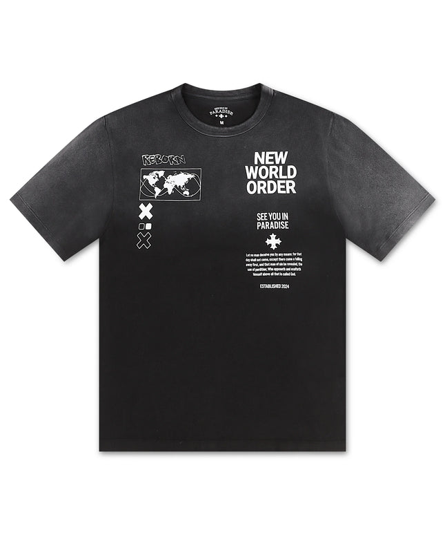 Jordan Craig New World Order Tee - Black Shadow