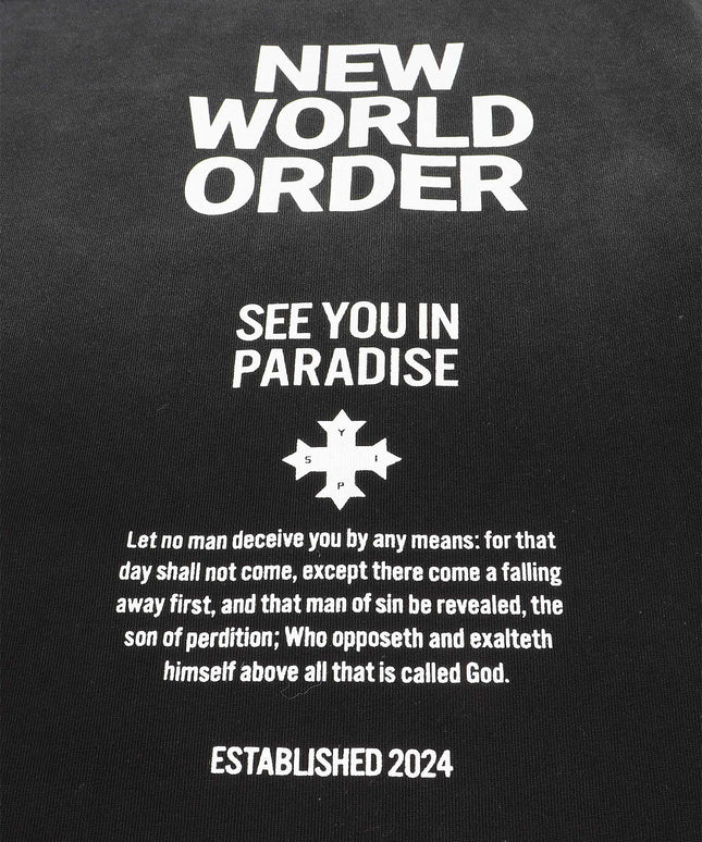 Jordan Craig New World Order Tee - Black Shadow