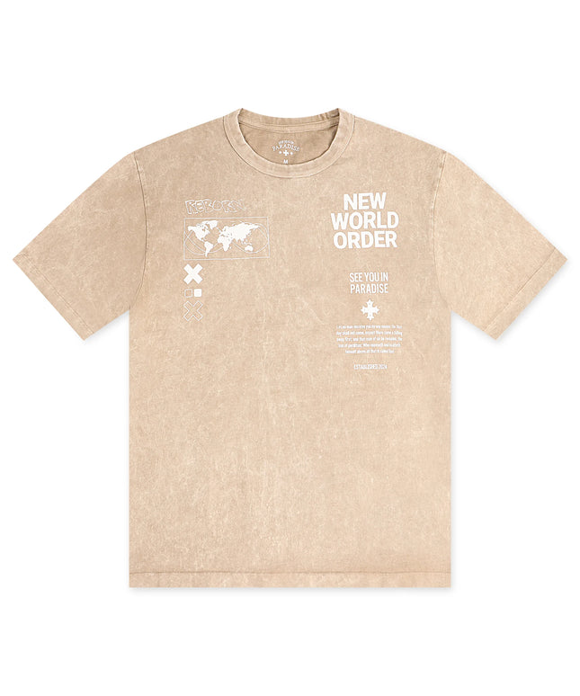 Jordan Craig New World Order Tee - Rust
