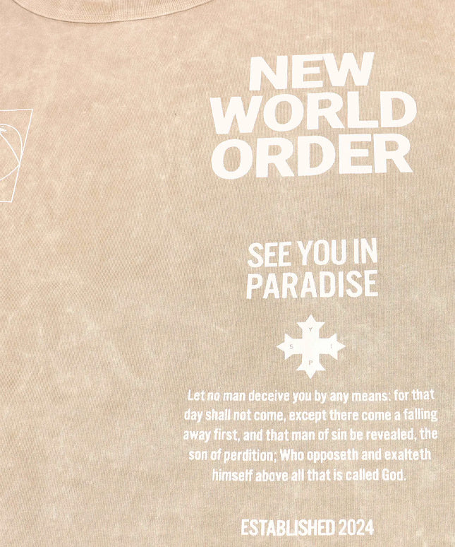 Jordan Craig New World Order Tee - Rust