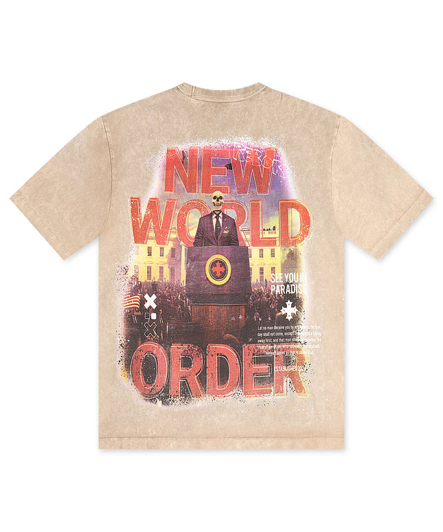 Jordan Craig New World Order Tee - Rust