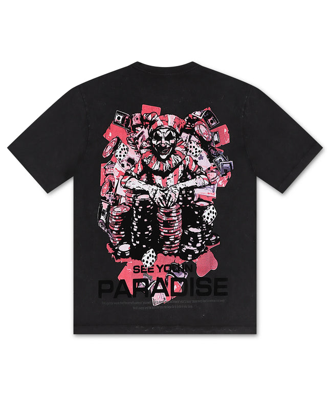 Jordan Craig Jester Crop Tee - Black Shadow