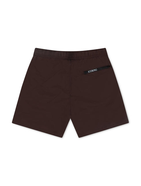 ICEBERG BEACHWEAR SHORTS - BROWN ICEBERG