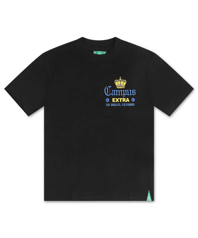 Campus La Via Cropped Tee - Black