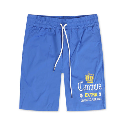 Campus La Via Cropped Nylon Shorts - Blue