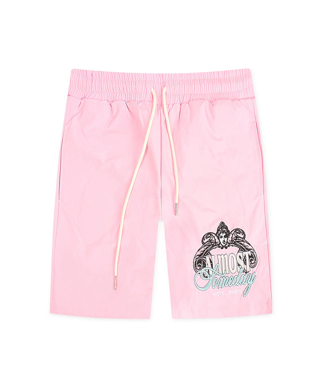 Almost Someday Prague Nylon Shorts - Pink