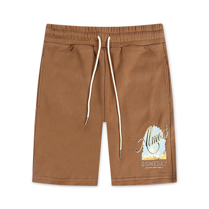 Almost Someday Bombay Terry Shorts - Brown
