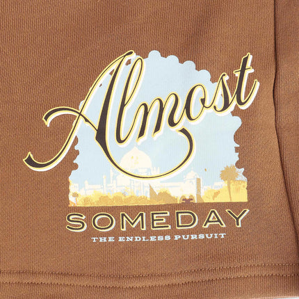 Almost Someday Bombay Terry Shorts - Brown