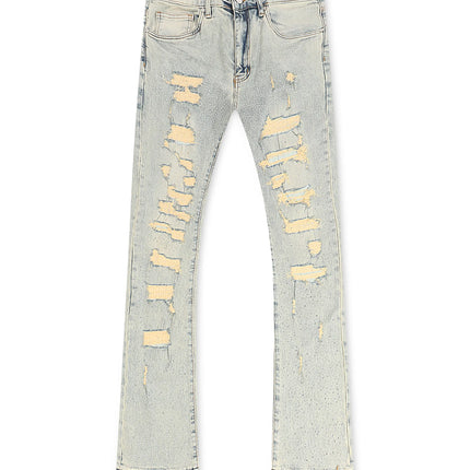 Waimea Flex Rhinestone Stacked Fit Jeans - Vintage Wash