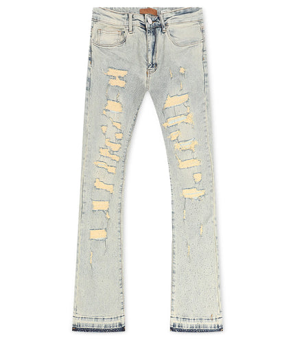 Waimea Flex Rhinestone Stacked Fit Jeans - Vintage Wash