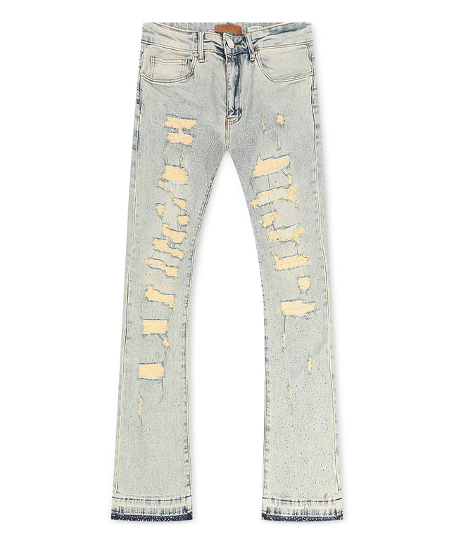 Waimea Flex Rhinestone Stacked Fit Jeans - Vintage Wash