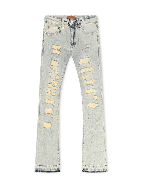 Waimea Flex Rhinestone Stacked Fit Jeans - Vintage Wash