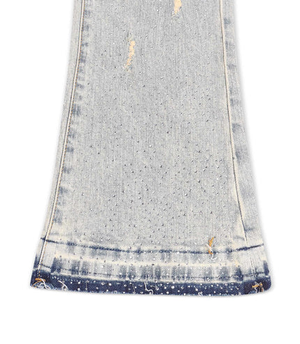 Waimea Flex Rhinestone Stacked Fit Jeans - Vintage Wash