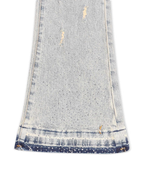 Waimea Flex Rhinestone Stacked Fit Jeans - Vintage Wash