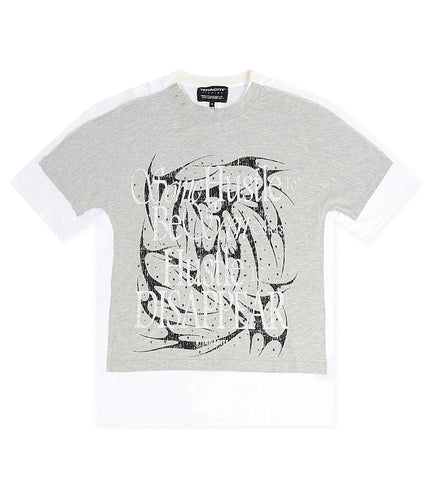 Tenaciti Disappear Hustle Tee - White/Grey
