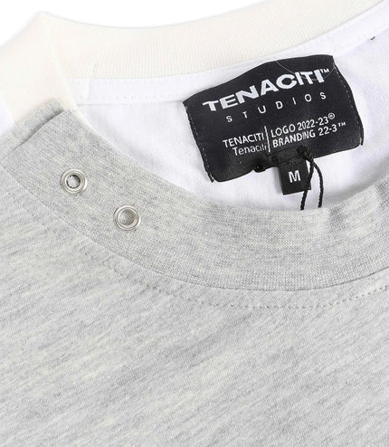 Tenaciti Disappear Hustle Tee - White/Grey