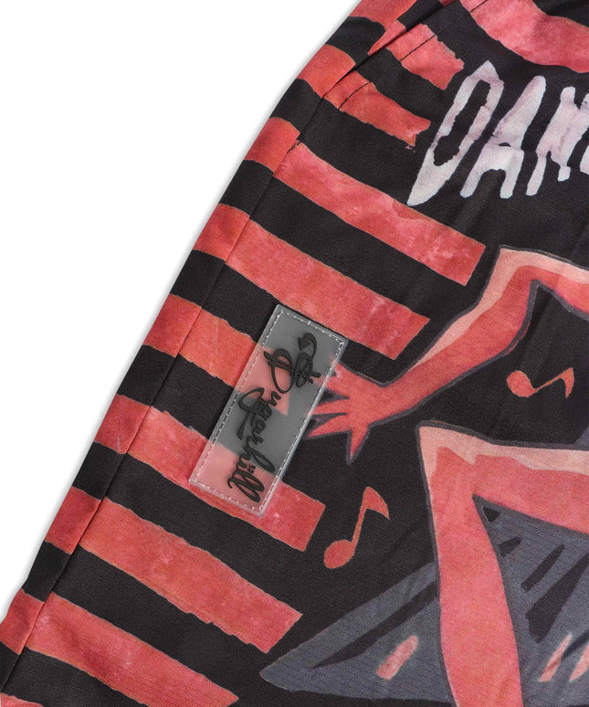 Sugarhill Dancing Poly Shorts - Black/Red