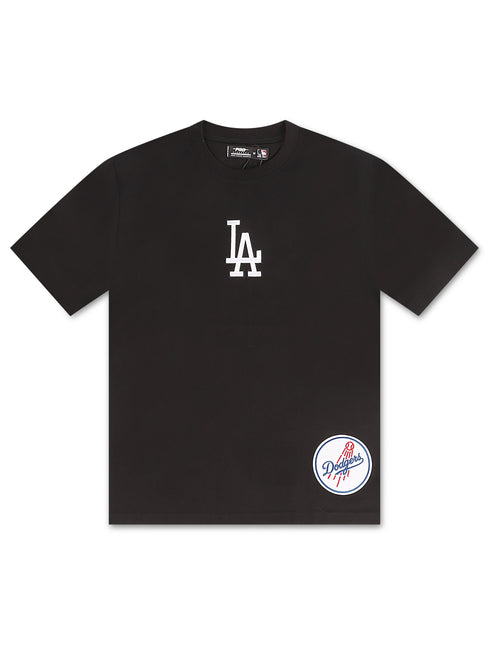 Los Angeles Dodgers Wingspan Shoulder Tee - Black/White
