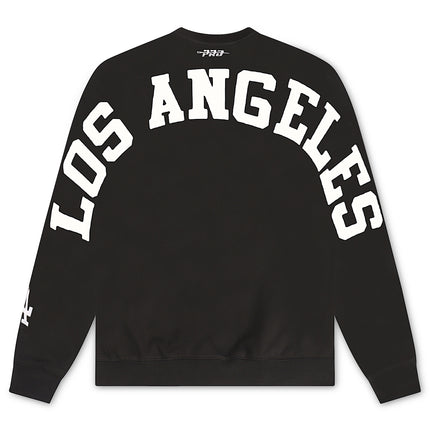 Pro Standard LA Dodgers Wingspan Drop Shoulder Crewneck - Black/White