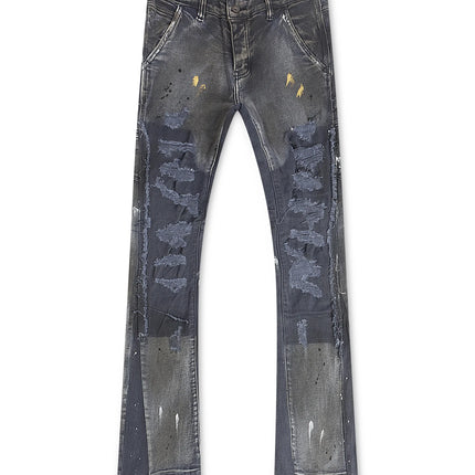 Valabasas Stellar Night Stacked Jeans - Dark Blue