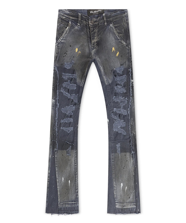 Valabasas Stellar Night Stacked Jeans - Dark Blue