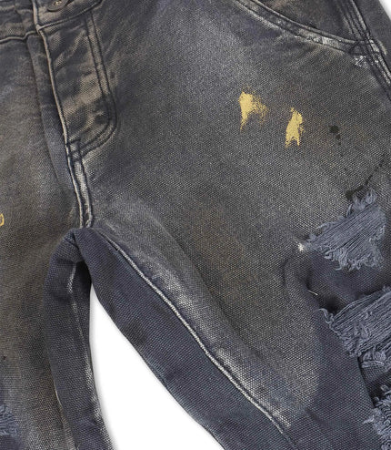 Valabasas Stellar Night Stacked Jeans - Dark Blue
