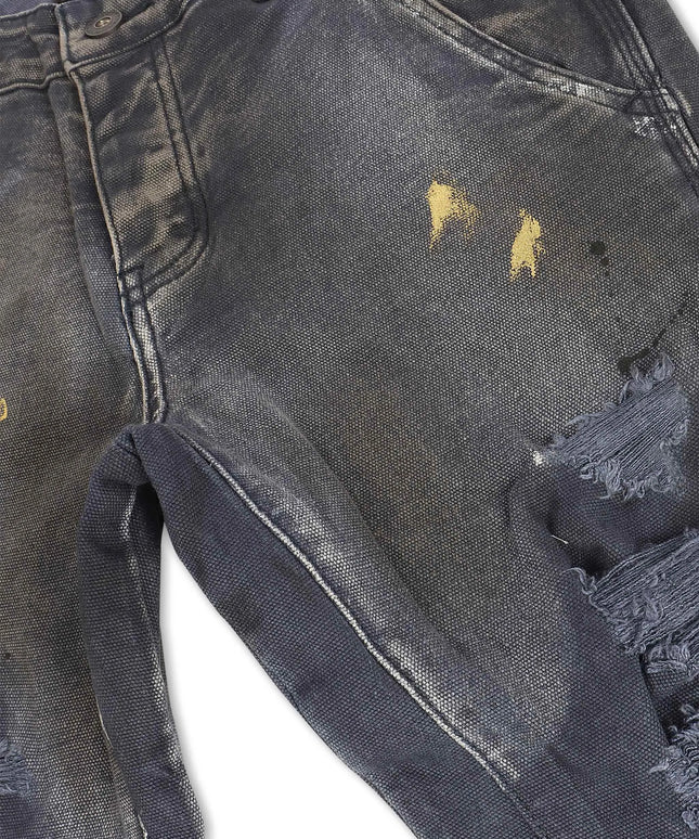 Valabasas Stellar Night Stacked Jeans - Dark Blue