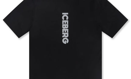 ICEBERG VERTICAL LOGO TEE - BLACK ICEBERG
