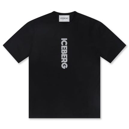 ICEBERG VERTICAL LOGO TEE - BLACK ICEBERG